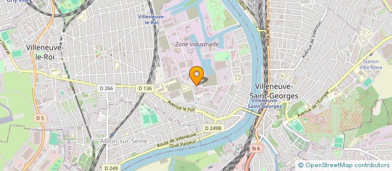 localisation de l'entreprise TRANSPORTS TOURAINE PARIS à VILLENEUVE-LE-ROI