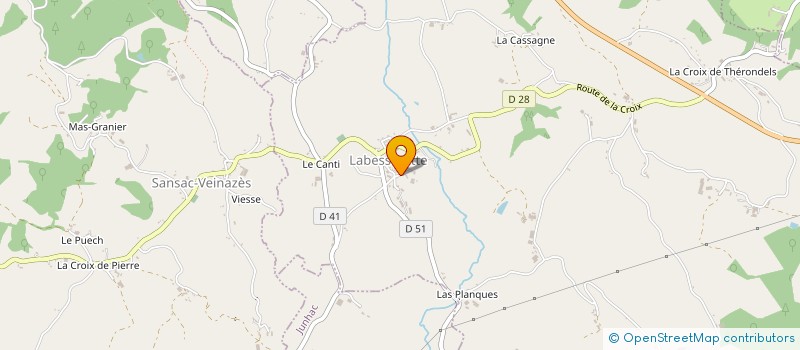 localisation de l'entreprise TRANSPORTS TOUYRE à LABESSERETTE