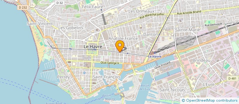 localisation de l'entreprise TRANSPORTS TRANSIT DEMENAGEMENTS à LE HAVRE