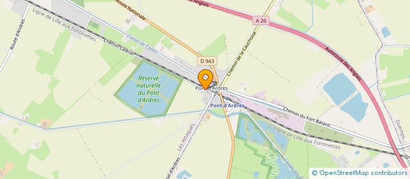 localisation de l'entreprise TRANSPORTS TRAVAUX MATERIAUX  LES ATTAQUES