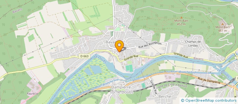 localisation de l'entreprise TRANSPORTS TRAVAUX PUBLICS 2 000 à BAVANS