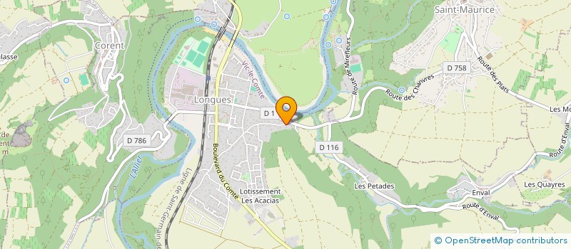 localisation de l'entreprise TRANSPORTS U.C.E à VIC-LE-COMTE