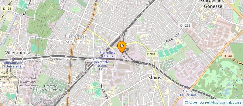 localisation de l'entreprise TRANSPORTS UNIVERSELS (TRUN) à PIERREFITTE-SUR-SEINE
