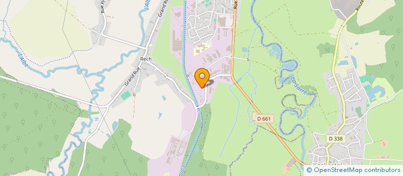 localisation de l'entreprise TRANSPORTS UTZSCHNEIDER  SARRALBE