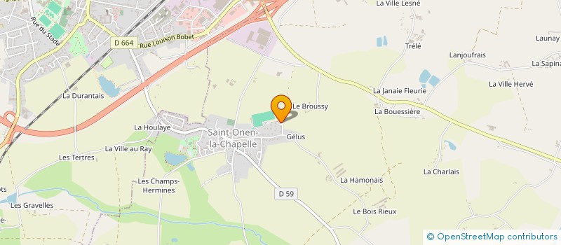 localisation de l'entreprise TRANSPORTS VAIDIE à SAINT-ONEN-LA-CHAPELLE