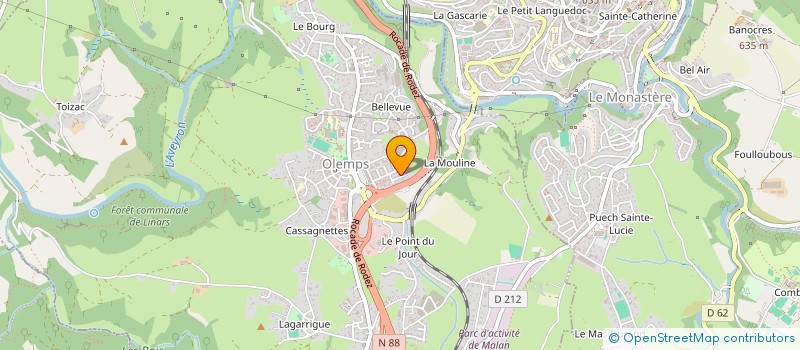 localisation de l'entreprise TRANSPORTS VALENTIN à OLEMPS