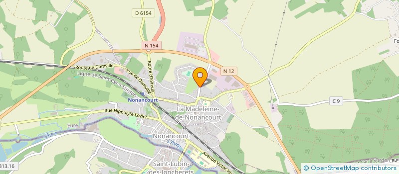 localisation de l'entreprise TRANSPORTS VALLEE à LA MADELEINE-DE-NONANCOURT