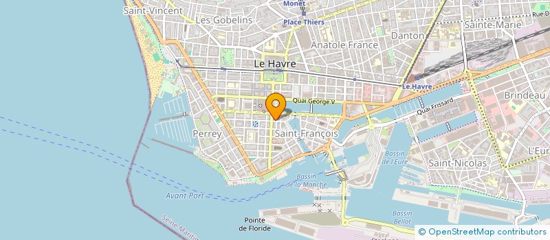 localisation de l'entreprise TRANSPORTS VALLERENT à LE HAVRE