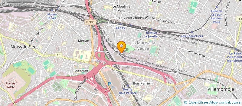 localisation de l'entreprise TRANSPORTS VAN VRECKEM à BONDY