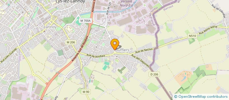 localisation de l'entreprise TRANSPORTS VANBEUREN  TOUFFLERS