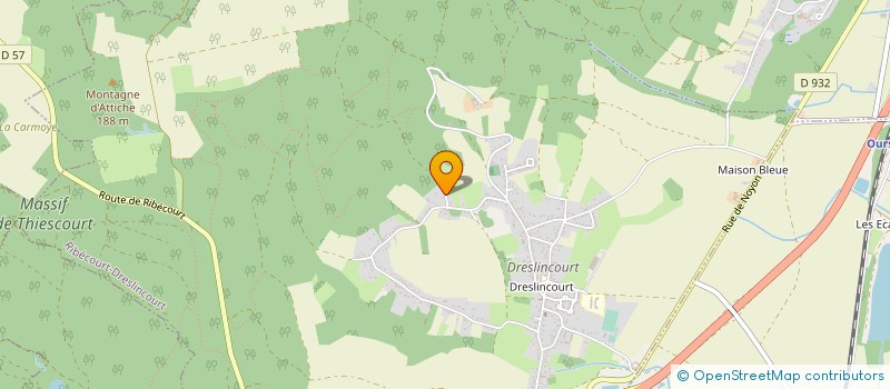 localisation de l'entreprise TRANSPORTS VANDEVILLE - DELDIME  RIBECOURT-DRESLINCOURT