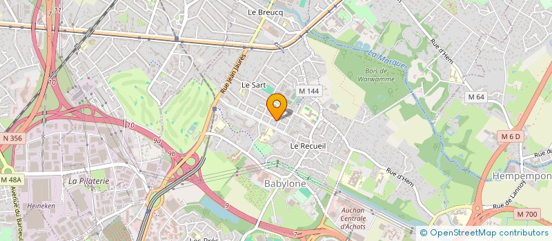 localisation de l'entreprise TRANSPORTS VANGANSBEKE  VILLENEUVE-D'ASCQ