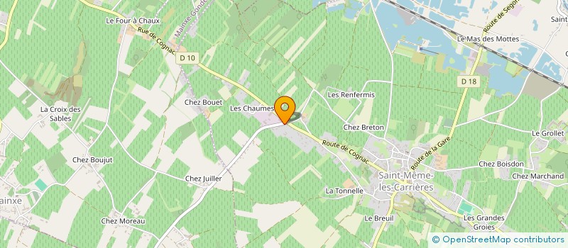 localisation de l'entreprise TRANSPORTS VASLIN à SAINT-MEME-LES-CARRIERES