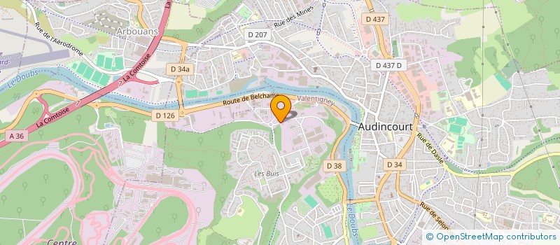 localisation de l'entreprise TRANSPORTS VECATEL à VALENTIGNEY