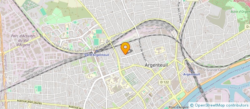 localisation de l'entreprise TRANSPORTS VEDIE LAVENENT  ARGENTEUIL