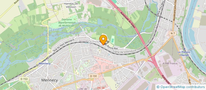 localisation de l'entreprise TRANSPORTS VERDET  ORMOY