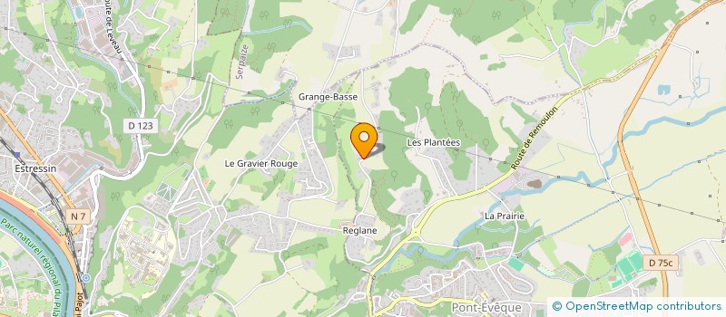 localisation de l'entreprise TRANSPORTS VERICEL  PONT-EVEQUE