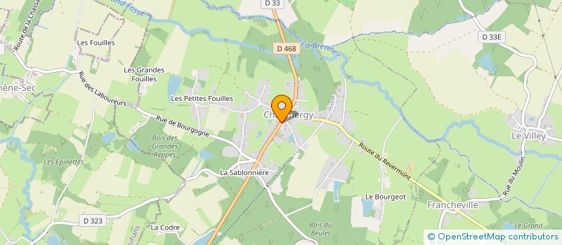 localisation de l'entreprise TRANSPORTS VERRIEN à CHAUMERGY