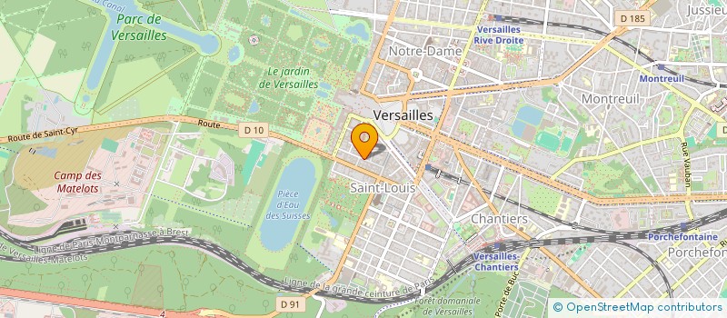 localisation de l'entreprise TRANSPORTS VERSAILLES SERVICES à VERSAILLES