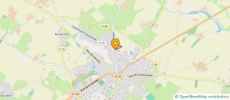 localisation de l'entreprise TRANSPORTS VEZO ATLANTIQUE à NUEIL-LES-AUBIERS