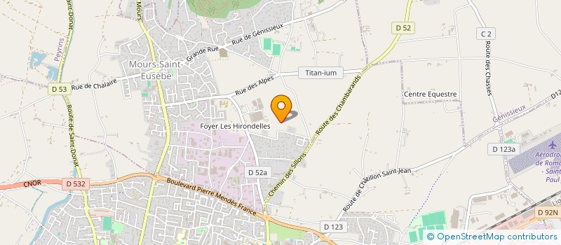 localisation de l'entreprise TRANSPORTS VICAT à MOURS-SAINT-EUSEBE