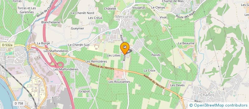 localisation de l'entreprise TRANSPORTS VIGNE SEBASTIEN - TVS à MERCUROL-VEAUNES