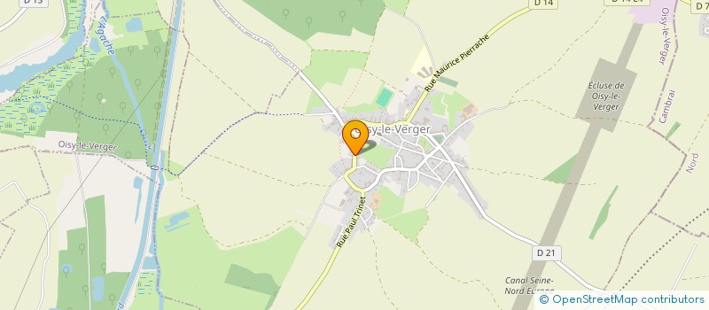 localisation de l'entreprise TRANSPORTS VILCOT  OISY-LE-VERGER