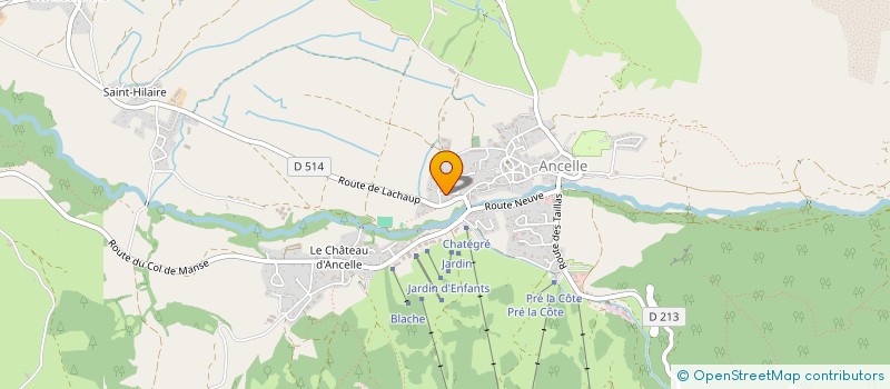localisation de l'entreprise TRANSPORTS VILLARD à ANCELLE