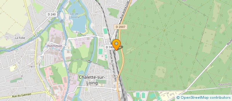 localisation de l'entreprise TRANSPORTS VINATIER à CHALETTE-SUR-LOING