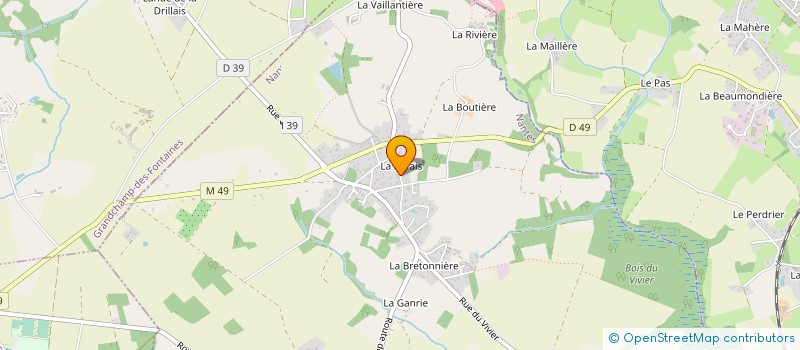 localisation de l'entreprise TRANSPORTS VINCENT VOLANT à LA CHAPELLE-SUR-ERDRE