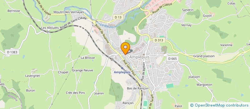 localisation de l'entreprise TRANSPORTS VINICAOURT à AMPLEPUIS