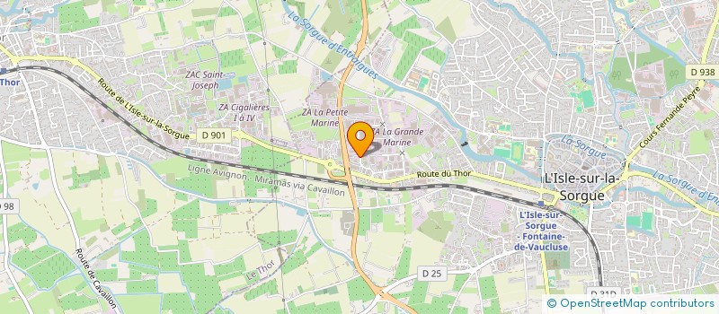 localisation de l'entreprise TRANSPORTS VINICOLES BERTRAND FILS CIE à L'ISLE-SUR-LA-SORGUE