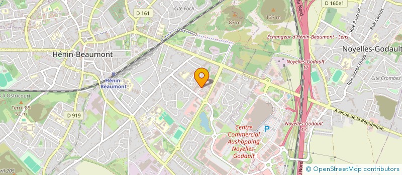 localisation de l'entreprise TRANSPORTS VOYAGEURS SERVICES à HENIN-BEAUMONT