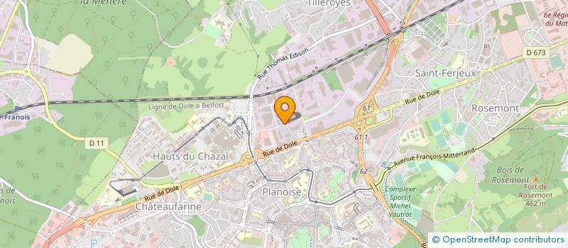 localisation de l'entreprise TRANSPORTS VUILLEMENOT à BESANCON