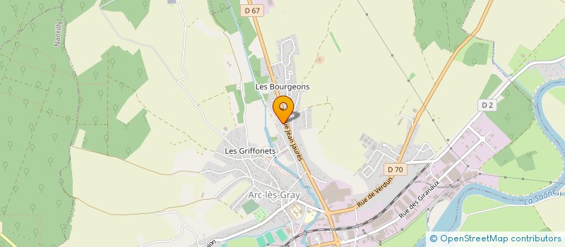 localisation de l'entreprise TRANSPORTS WOLFGANG HILLER  ARC-LES-GRAY