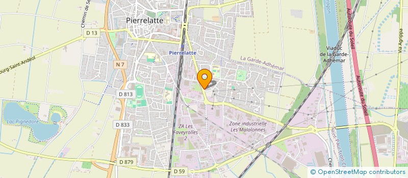 localisation de l'entreprise TRANSPORTS YAS  PIERRELATTE