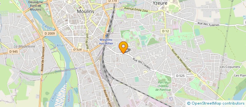 localisation de l'entreprise TRANSPORTS YZEURE EXPRESS à YZEURE
