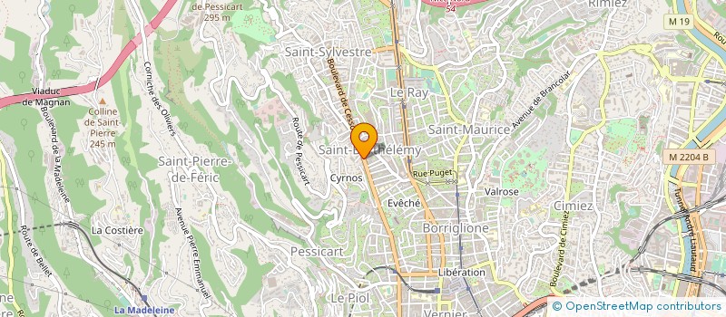 localisation de l'entreprise TRANSPORTS ZEPHYR à NICE