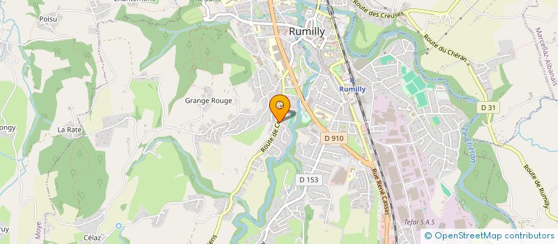 localisation de l'entreprise TRANSPORTS ZIMBELLI  RUMILLY