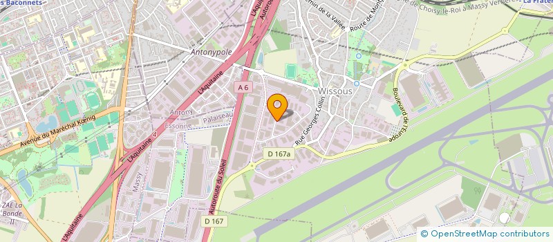 localisation de l'entreprise TRANSPRO à WISSOUS