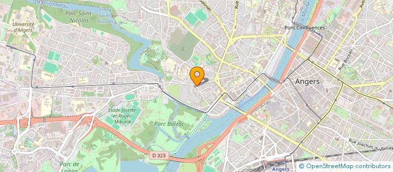 localisation de l'entreprise TRANSPROSE à ANGERS