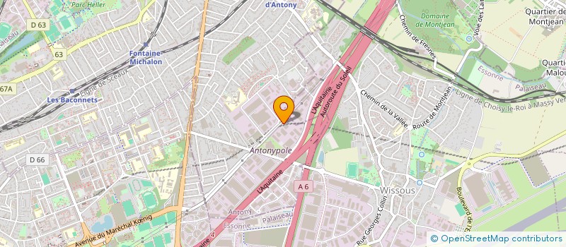 localisation de l'entreprise TRANSRED EXPRESS à ANTONY