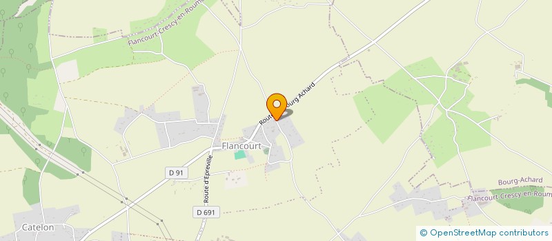 localisation de l'entreprise TRANSREFLEX  FLANCOURT-CRESCY-EN-ROUMOIS