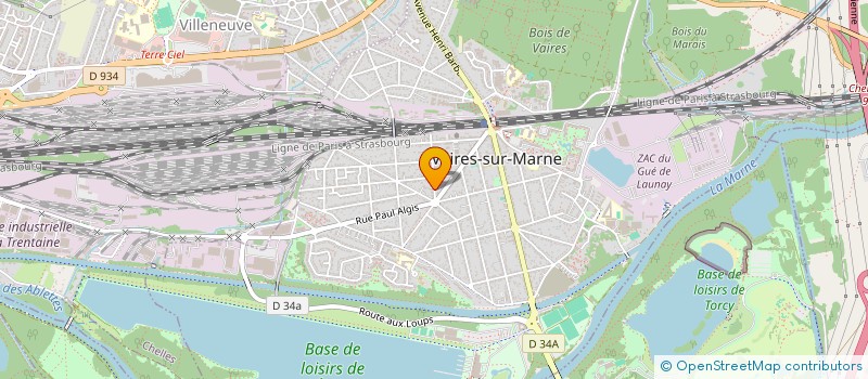 localisation de l'entreprise TRANSRYV S A R L  VAIRES-SUR-MARNE