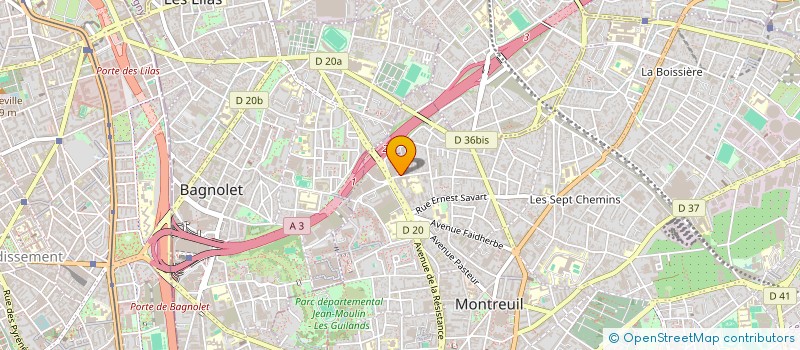 localisation de l'entreprise TRANSTAR à MONTREUIL