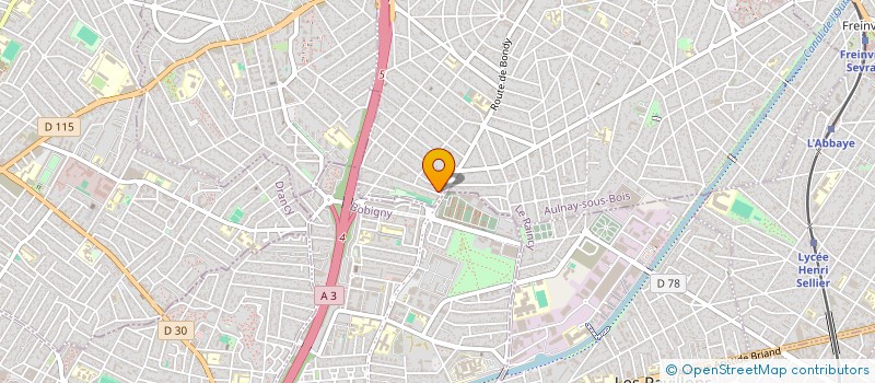 localisation de l'entreprise TRANSTEF à AULNAY-SOUS-BOIS