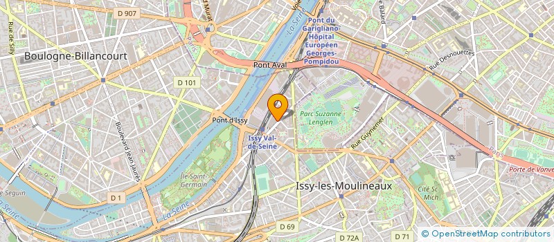 localisation de l'entreprise TRANSTELE - CANAL FRANCE INTERNATIONAL  ISSY-LES-MOULINEAUX