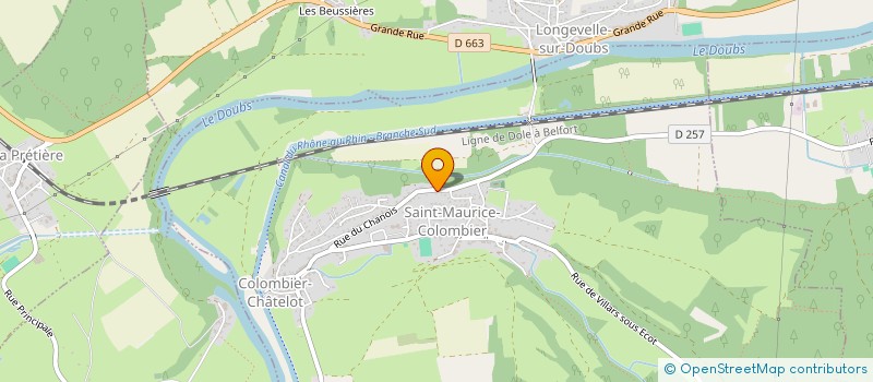 localisation de l'entreprise TRANSTHOM à SAINT-MAURICE-COLOMBIER
