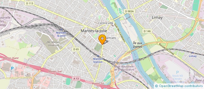 localisation de l'entreprise TRANSTO à MANTES-LA-JOLIE