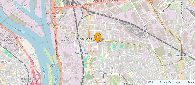 localisation de l'entreprise TRANSTOUT à SAINT-FONS